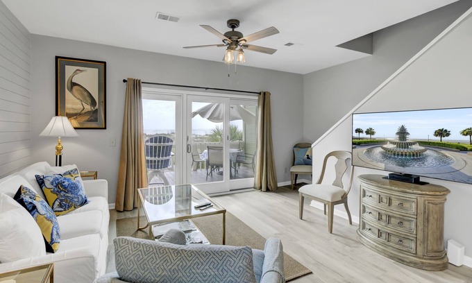 Isle of Palms Condo | Spectacular Renovation! Oceanfront Mariners Walk Condo! Step Off the Deck Onto the Beach Path