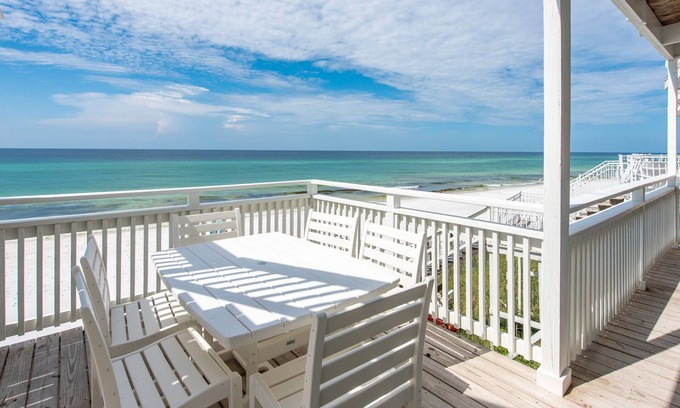Seagrove Beach House | Spend Fall by the Beach! LUXURY Gulf Front Home! Private Beach Access!