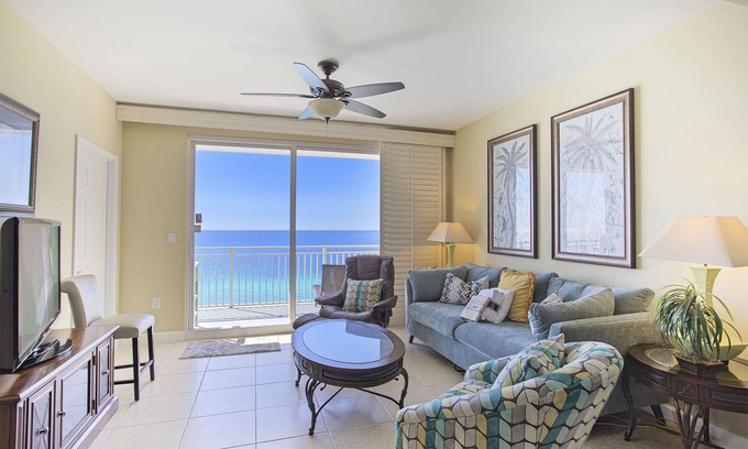 West Panama City Beach Condo | Splash 1202E - Gulf Front, Heated Community Pool, Game Room, Fitness!
