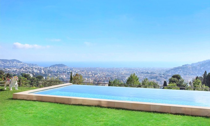 Gairaut Villa | Splendid villa, sea view infinity pool