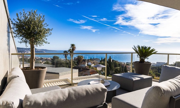 Ventabrun Apartment | Splendide Appartement Nice Blue Pearl Tout Confort VUE MER Panoramique