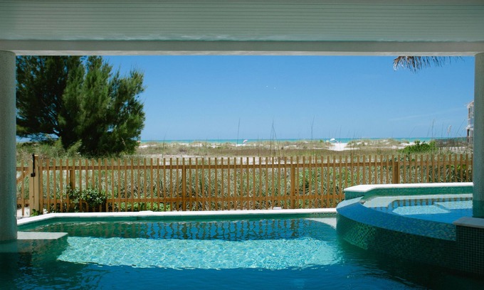 Anna Maria House | Spoil yourself! Gulf front, heated pool, hot tub. Front row for sunsets-perfect!
