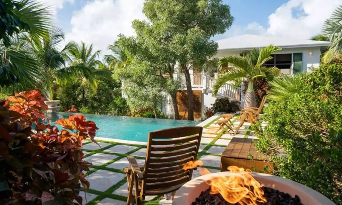 Current House | Sprawling Caribbean Beachfront Estate - Multiple Suites- Private Manicured Beach