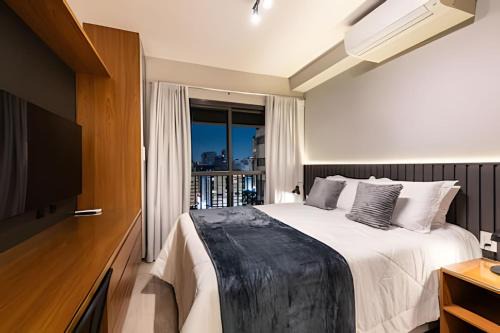 Republica Apartment | SR8 - Novo Bhaus Setin Republica - Centro - Metrô - Varanda - Vista Incrível 16o andar