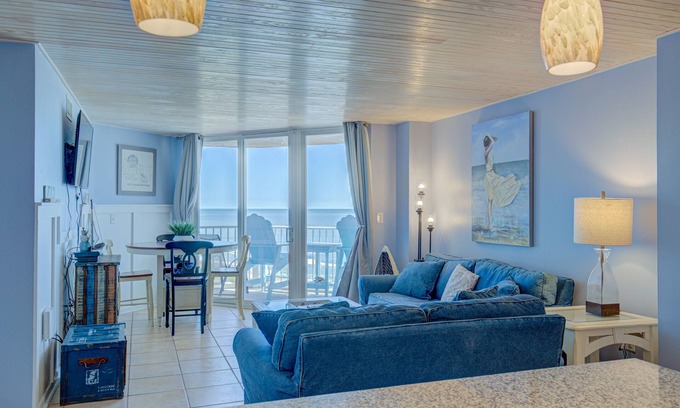 Sneads Ferry Condo | St. Regis beach condo with oceanfront views, pool, gym & restaurant