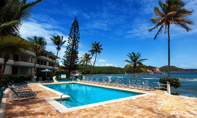 Bolongo Bay Condo | St. Thomas Prime Oceanfront/Poolfront 2BR/2BA Condo-BEST Bolongo Beach location!