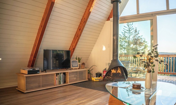 Arrowbear Lake Cabin | Star Gazer- Designer Mid Century A Frame