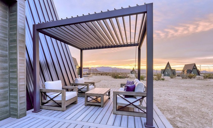 Study Butte-Terlingua Apartment | Stardust Big Bend Luxury A-frame 7 With a fab View