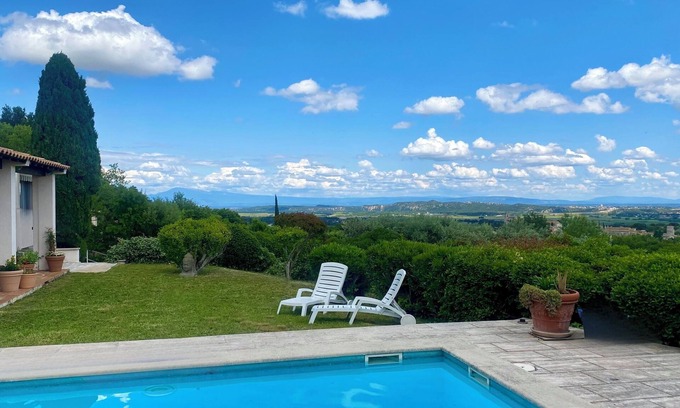 Rochefort-du-Gard House | Starters Discount! Luminous Villa Near Avignon, Amazing Views, Huge Pool!