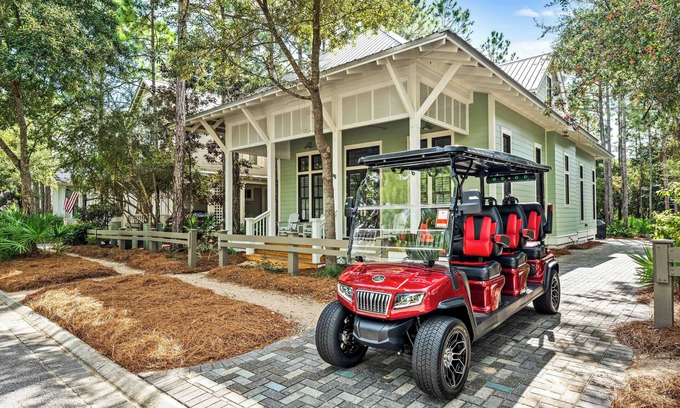 Forest District House | 🍂 Stay 3+ Nights, Get 1 Free! 8/15–11/15 | WaterColor Beach Club Access, Golf Cart, Bikes!