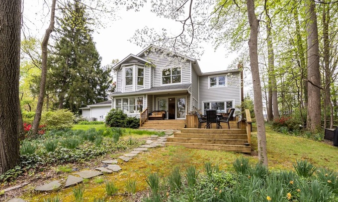 Crownsville House | Stay at Luxury Waterfront Home on Deep Water with Private Pier and Gourmet Kitchen Mins to Annapolis
