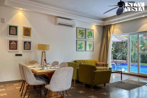 Nagoa Villa | StayVista at Villa Amethyst with Pvt Pool & Jacuzzi