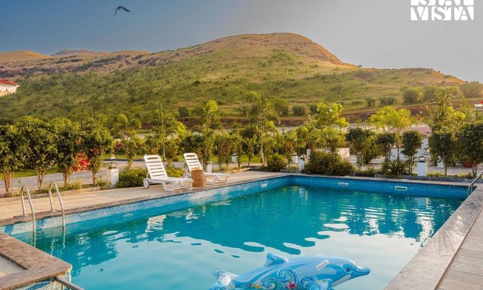 Nashik Villa | StayVista's Hill Crest Mansion - Hill-View Villa with Private Pool, Deck, Lawn & Gazebo