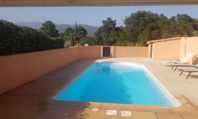 Pinarellu House | Ste Lucie de Porto Vecchio 900 M pinarello beach, heated pool and tennis ,