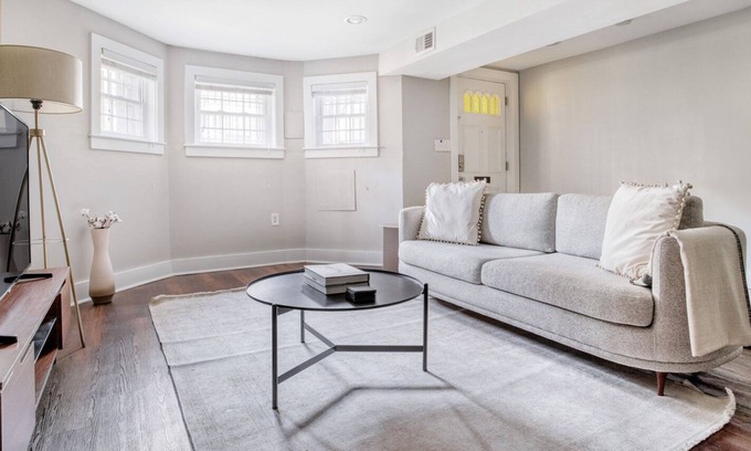 Truxton Circle House | Stellar NoMa 1BR w/ Backyard & W/D, nr Restaurants, by Blueground