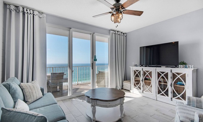 Miramar Beach Condo | ☀Steps 2 Beach-Sweeping Gulf Views-Indoor/Outdoor Pool-2BR Majestic Sun 813B☀