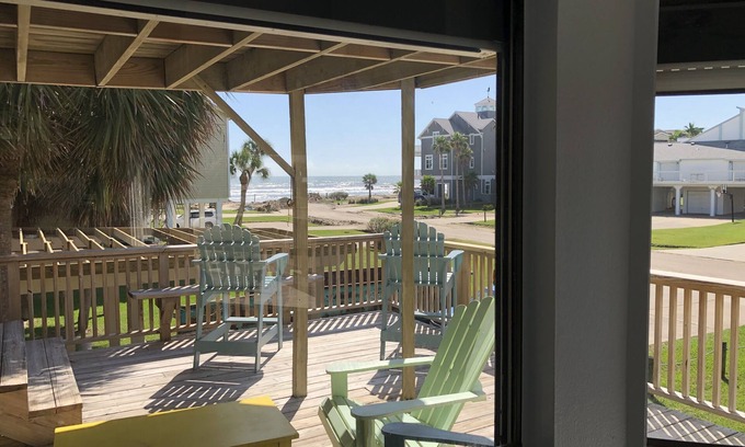 Pirates Beach House | Steps from the Ocean at Pirates Beach! Sit on the deck and watch the waves.