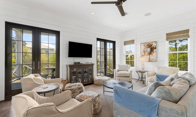 Seagrove Beach House | STEPS FROM THE BEACH! BIKES & BEACH GEAR TOO!