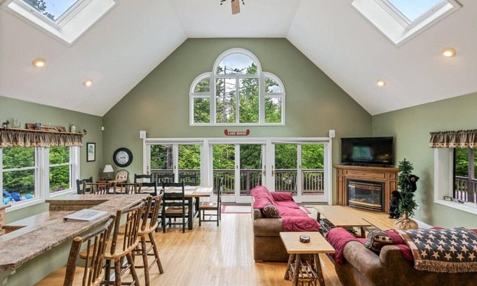West Bridgton House | Steps to beach/lake access; minutes to pool & mountain - AC - 3-bed/3 bath