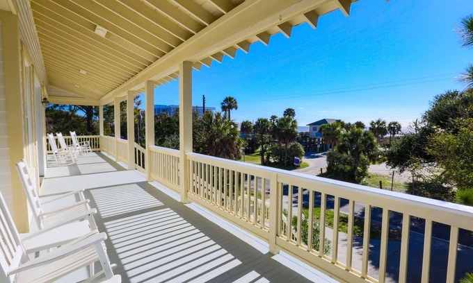 Folly Beach House | Steps to Beach. Relax in Dog Friendly Ocean View Home, 2 Master Suites & Porch