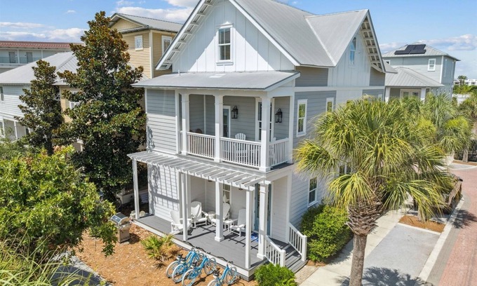 Rosemary Beach House | Steps to Seacrest Pools, Beach, & Town Center! 4 Bikes Included!