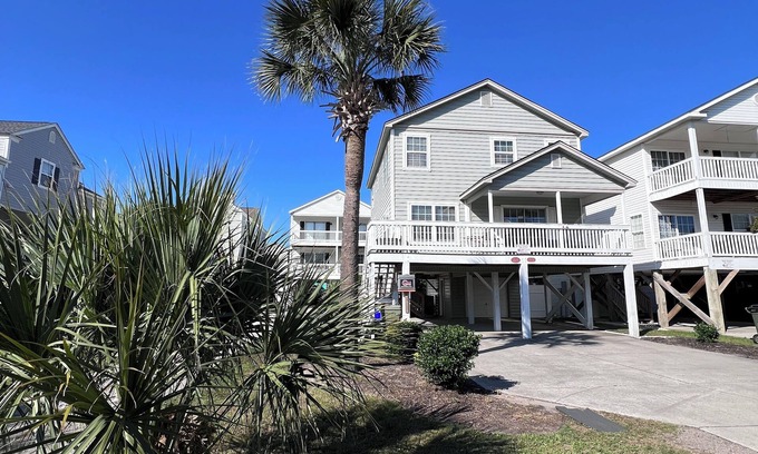 Surfside Beach House | Steps to the Beach! 4Bedroom/3Bath Beach House with Private Pool!