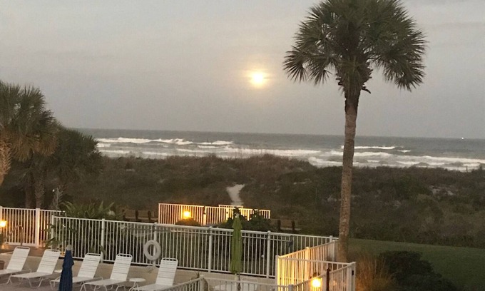 St. Augustine Beach Condo | Steps to the Beach! Ocean View Vacation Rental