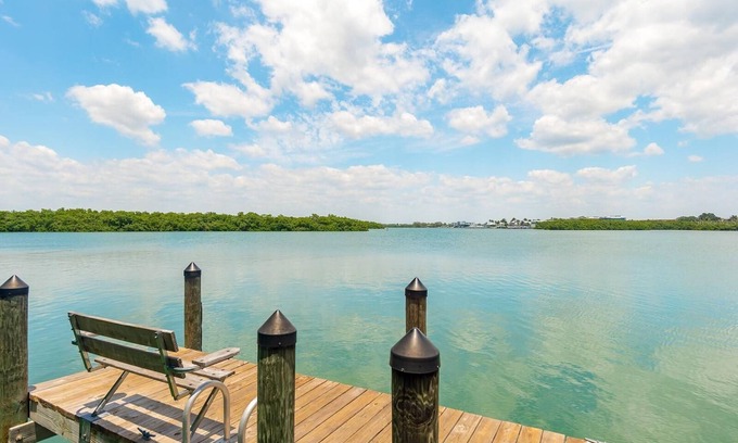 Englewood Condo | Steps to Water! Sea Glass - Beach to Bay, Heated Pool and Dock