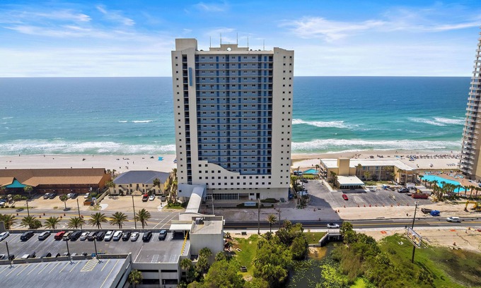 Panama City Beach House | Sterling Breeze #604 | Beachfront Condo w/Balcony, Pool, Hot Tub & Pier Park
