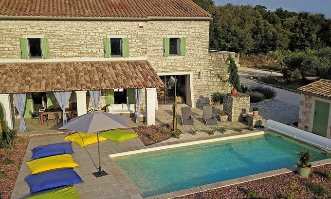 Orgnac-l'Aven House | Stone house, private pool, panoramic view, close to the Gorges de l'Ardèche