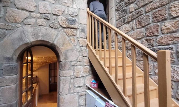 Planzolles House | Stone house with above-ground pool, 4 beds, 2ch
