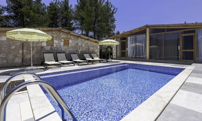 Kas House | Stone Vacation Flat w Pool in Kas