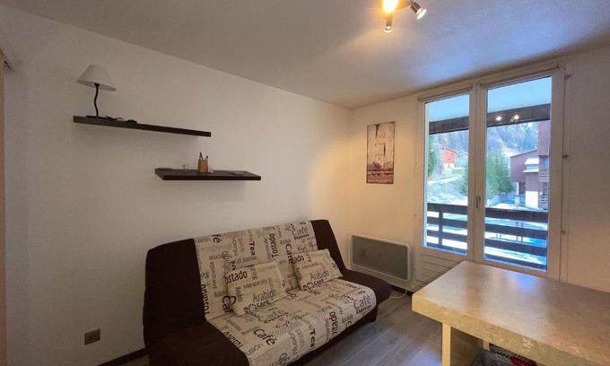 Allos Apartment | Studio 4 people down the slopes- La Foux d'Allos