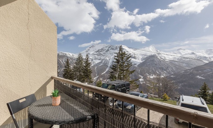 Orcieres-Merlette Apartment | Studio Alaskan - Studio lumineux vue montagne