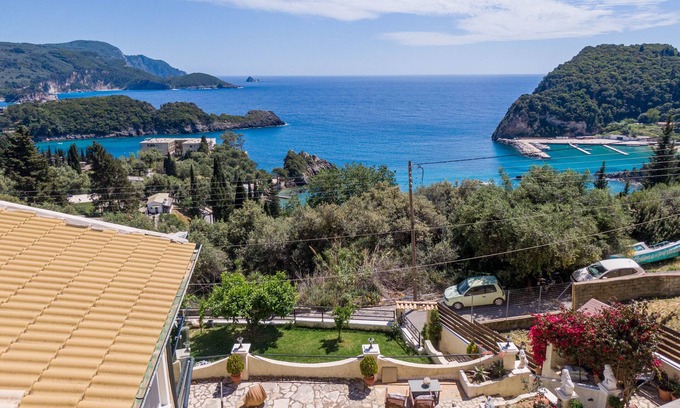 Lakones Apartment | Studio Apartment "Angela 4" with Sea View, Shared Pool & Wi-Fi