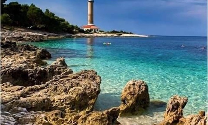 Veli Rat Apartment | Studio apartment in Veli Rat with Seaview, Balcony, Washing machine (882-1)