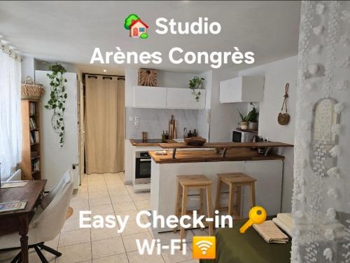 Quartier Administrations Apartment | Studio Arènes Congrès EcoFriendly Centre
