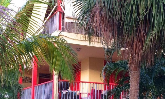 Deshaies Apartment | Studio ARIZONA, Deshaies, 350m Grande Anse, 2 beds, kitchenette, bathroom and wc.