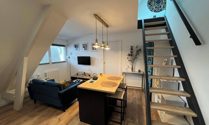 Lorient Apartment | Studio ART Deco - Duplex - Hyper Centre Lorient