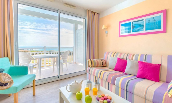Chateau-d'Olonne Apartment | Studio avec vue imprenable sur la mer + 2 piscines