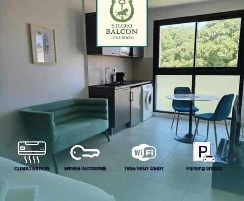 Perols Apartment | studio balcon, centre ville, parc expo, Arena