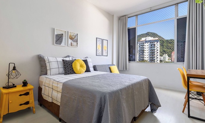 Zona Sul Apartment | Studio Botafogo - Excelente Localização - Próximo ao Shopping e ao Metrô