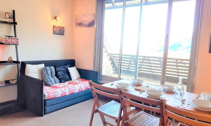 Piau Engaly Apartment | Studio Cabine 6 Pers. Avec Ascenseur et Casier à Ski - Piau-Engaly - FR-1-457-313