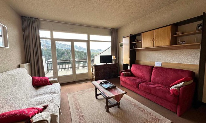 Villard-de-Lans Apartment | Studio cabine avec terrasse sud et parking à Villard-de-Lans, proche pistes et randonnées - FR-1-515-106