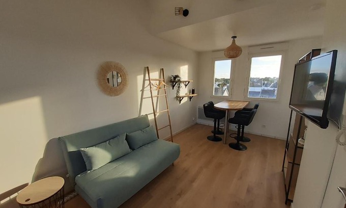 Saint-Pierre-Quiberon Apartment | Studio calme 20m² à 500 mètres de la plage/centre