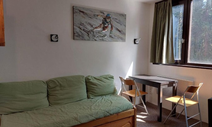 Arc-1800 Apartment | Studio cosy pour 2, proche pistes et commerces, centre station Arc 1800, animaux admis - FR-1-411-114