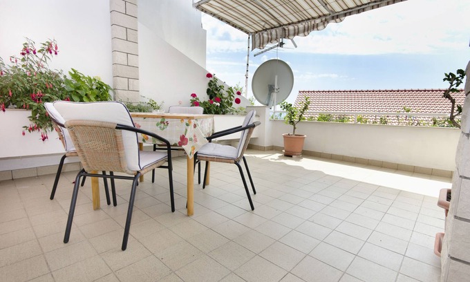 Podgora Apartment | Studio flat with terrace and sea view Podgora, Makarska (AS-2714-a)