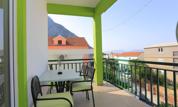 Gradac Apartment | Studio flat with terrace and sea view Gradac, Makarska (AS-2784-a)