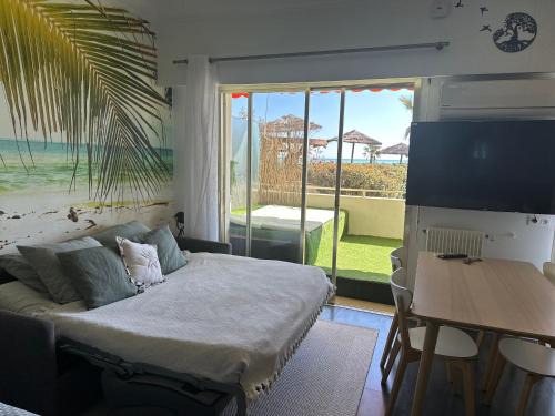 Villeneuve Loubet Beach Apartment | Studio Front de Mer à 10mètres de la plage