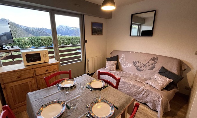 Le Grand-Bornand Apartment | Studio in Chinaillon with Parking and Balcony, Sleeps 4
